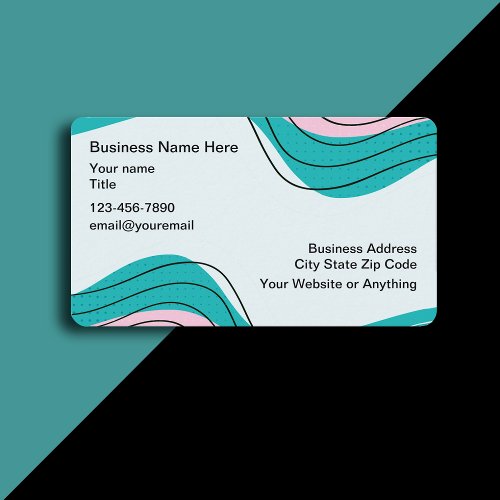 Cool Modern Abstract Creative Business Cards
