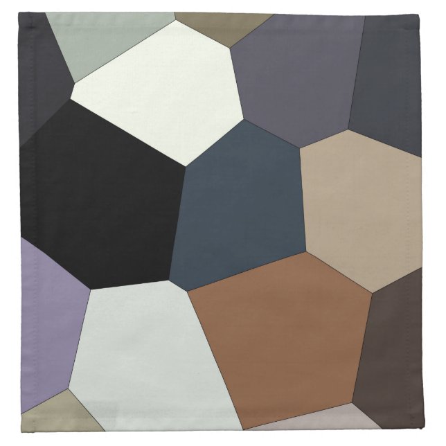 Cool Modern Abstract Patterns Cloth Napkin (Front)