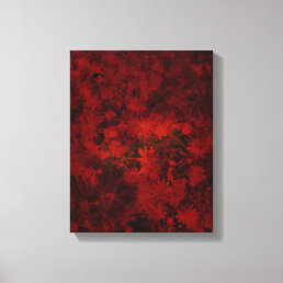 Cool, modern art of floral / flower pattern canvas print