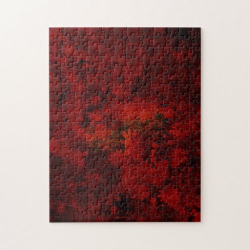 Cool modern art of floral  flower pattern jigsaw puzzle