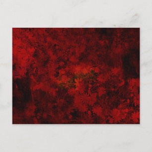 Cool, modern art of floral / flower pattern postcard