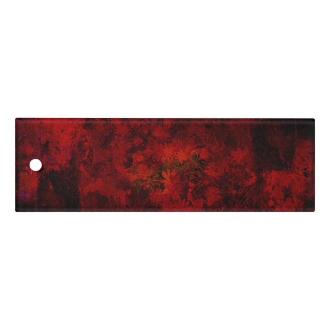 Cool, modern art of floral / flower pattern ruler (Front)