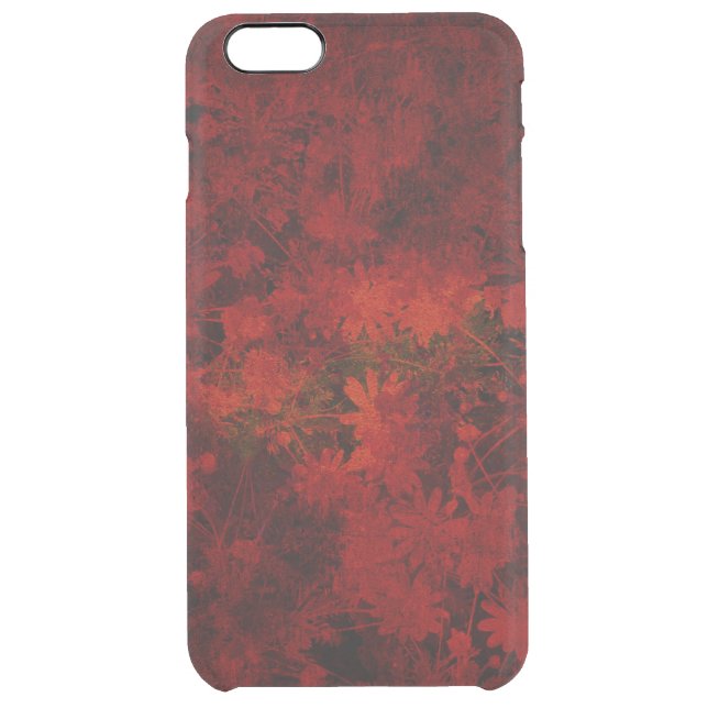 Cool, modern art of floral / flower pattern uncommon iPhone case (Back)
