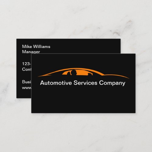 Cool Modern Automotive Business Cards
