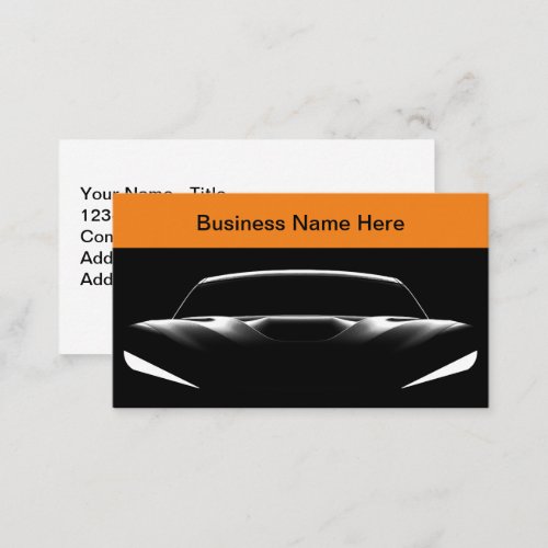 Cool Modern Automotive Business Cards Car