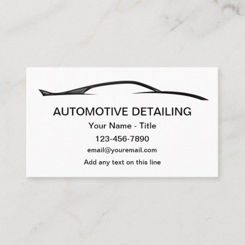 Cool Modern Automotive Detailing Business Cards