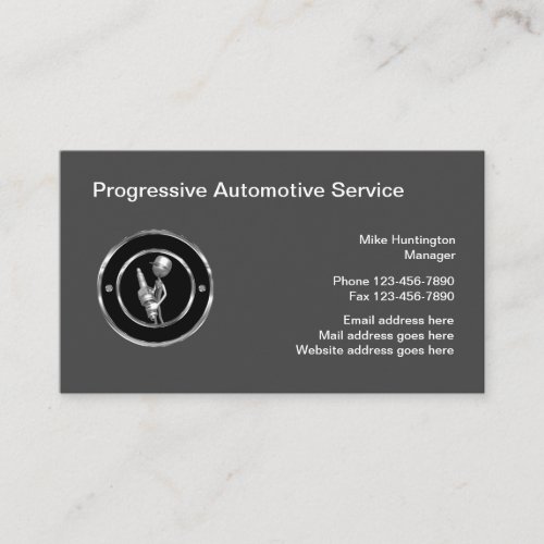 Cool Modern Automotive Service  Business Card