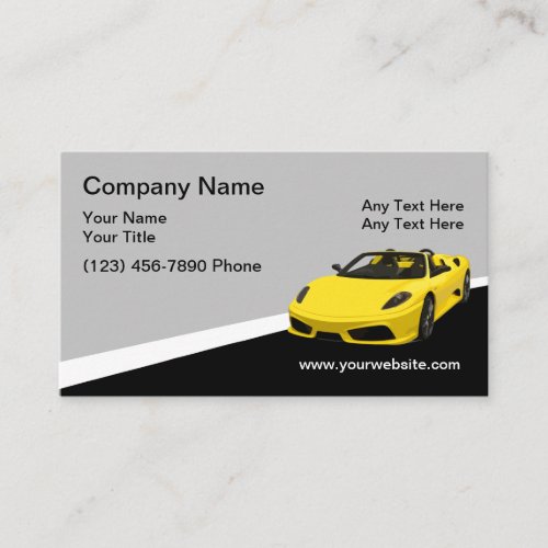 Cool Modern Automotive Service Business Cards