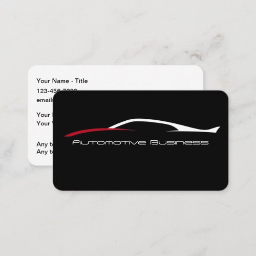 Cool Modern Automotive Services Business Cards