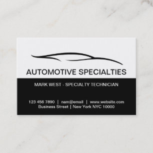 Cool Modern Automotive  Specialties Business Cards