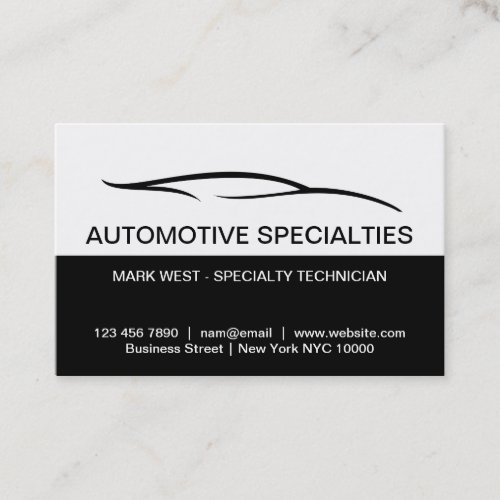 Cool Modern Automotive  Specialties Business Cards