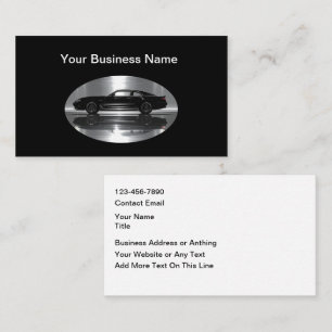 Cool Modern Automotive Theme Business Cards