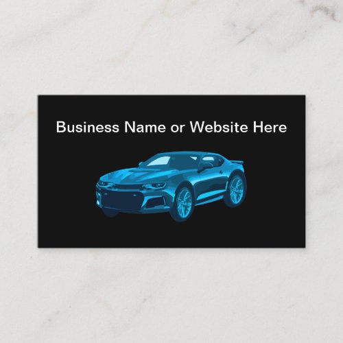 Cool Modern Automotive Theme Modern Business Cards