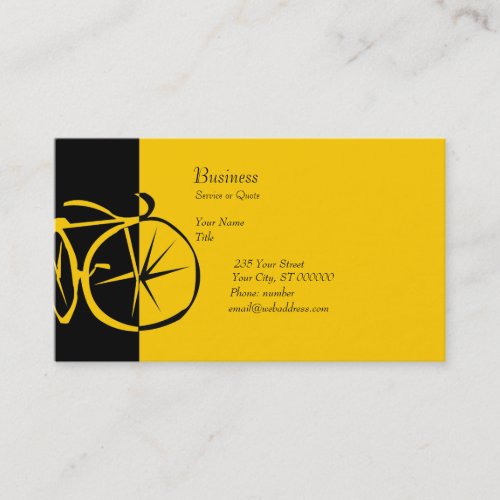 Artsy Bike Woodcut Business Cards