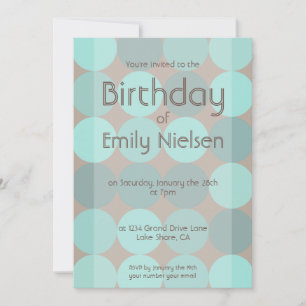 Cool Modern Birthday Invitation
