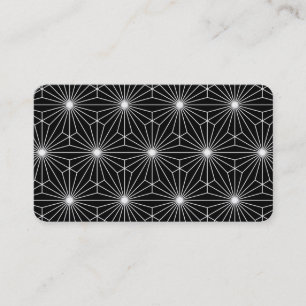 Cool Modern Black and White Optical Illusion Business Card