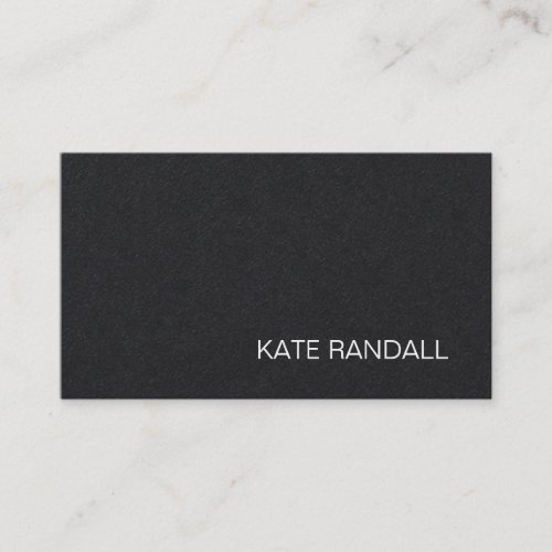 Cool Modern Black Professional Business Card