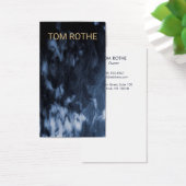 Cool Modern Black White Painted Abstract (Desk)