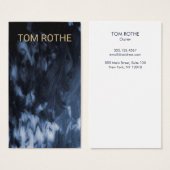 Cool Modern Black White Painted Abstract (Front & Back)