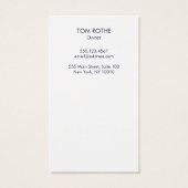 Cool Modern Black White Painted Abstract (Back)