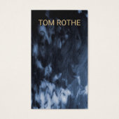 Cool Modern Black White Painted Abstract (Front)