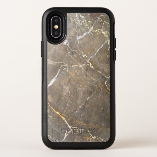 Cool Modern Brown  Stone  Marble Texture OtterBox Symmetry iPhone XS Case