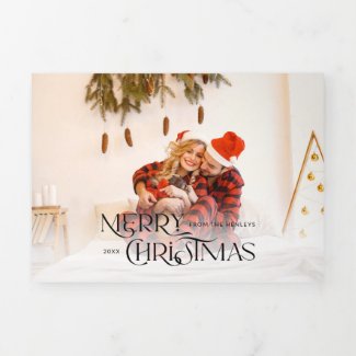 Cool Modern Christmas Typography Photo