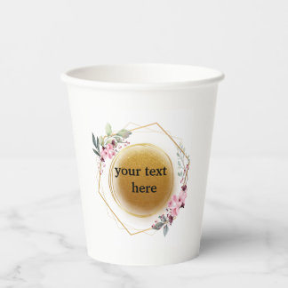 cool modern clean look logo paper cups