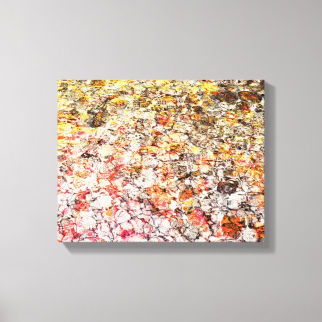 Cool, modern, colorful abstract background canvas print (Front)