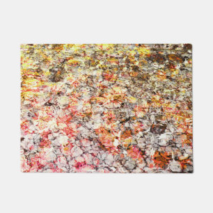 Cool, modern, colorful abstract background doormat