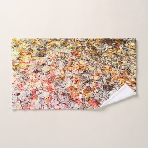 Cool modern colorful abstract background hand towel 