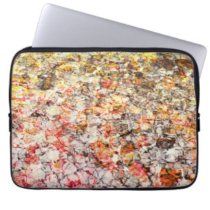 Cool, modern, colorful abstract background laptop sleeve
