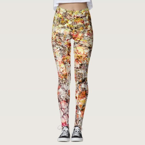 Cool modern colorful abstract background leggings