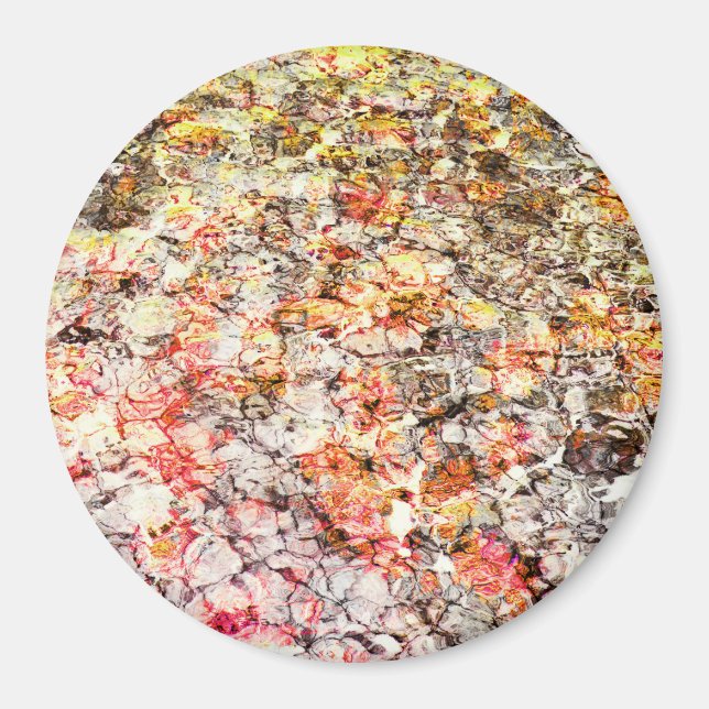 Cool, modern, colorful abstract background magnet (Front)