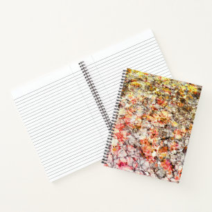 Cool, modern, colorful abstract background notebook