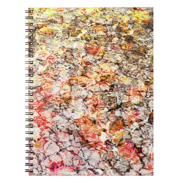 Cool, modern, colorful abstract background notebook (Front)