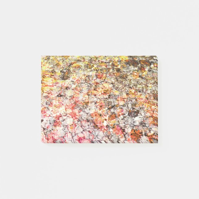 Cool, modern, colorful abstract background post-it notes (Front)