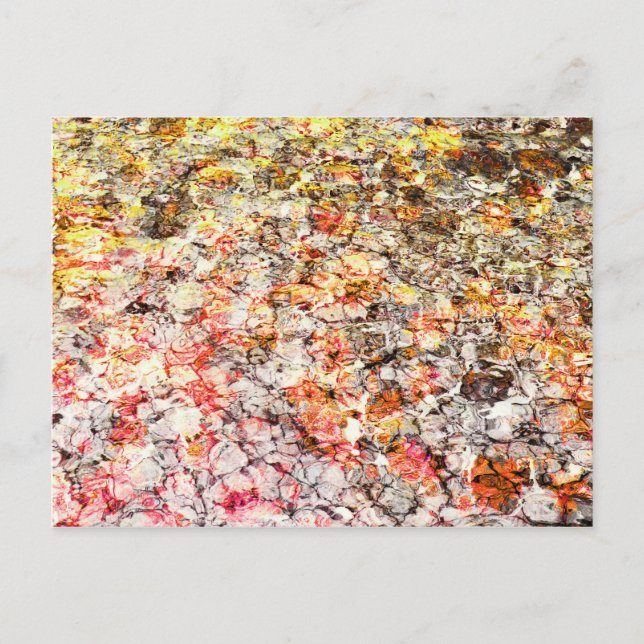 Cool, modern, colorful abstract background postcard (Front)