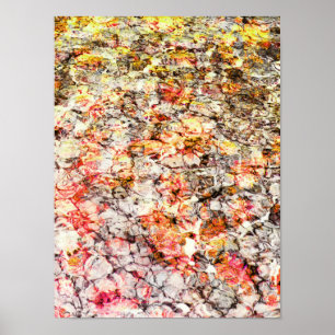 Cool, modern, colorful abstract background poster