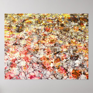 Cool, modern, colorful abstract background poster