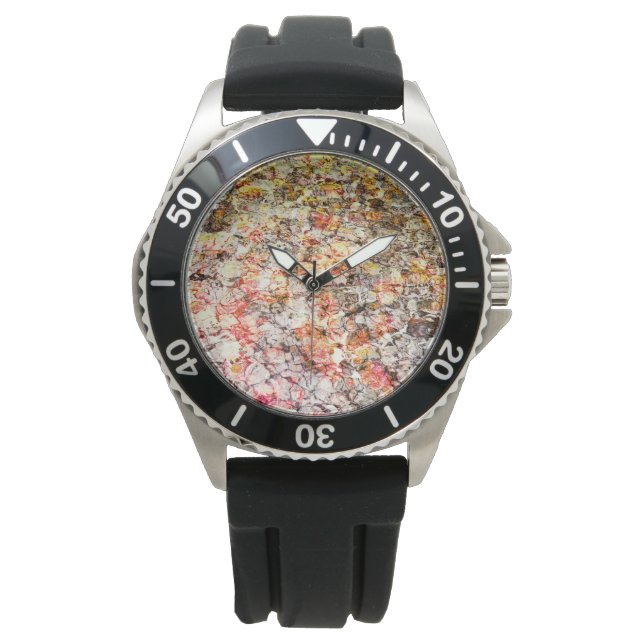 Cool, modern, colorful abstract background watch (Front)