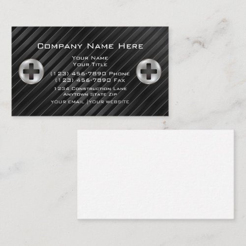 Construction Business Cards