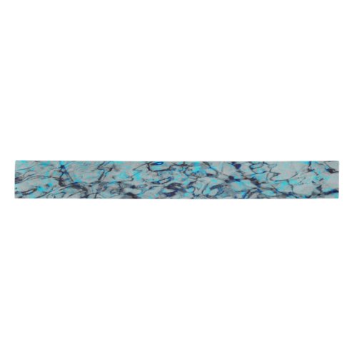Cool modern digital art of blue watercolor satin ribbon