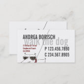 Cool Modern Dog Walker Business Card Template (Front/Back)