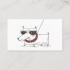 Cool Modern Dog Walker Business Card Template