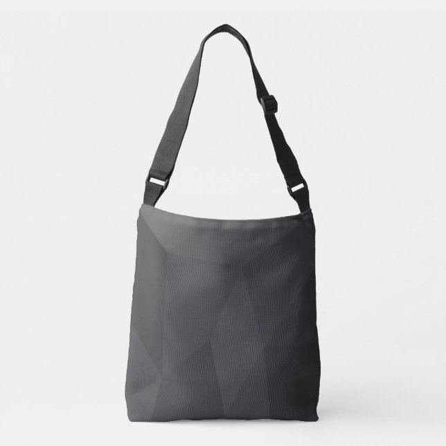 Cool, modern, elegant, trendy trapezoid shapes crossbody bag (Front)