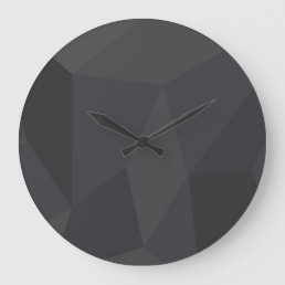 Cool, modern, elegant, trendy trapezoid shapes large clock