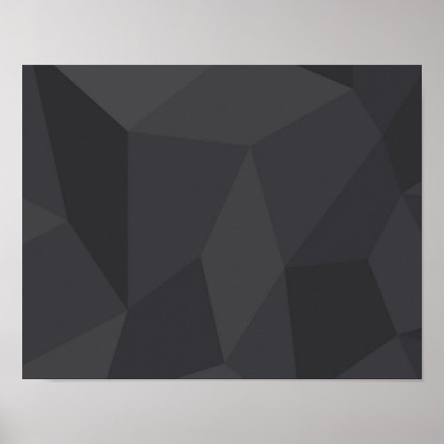 Cool modern elegant trendy trapezoid shapes poster