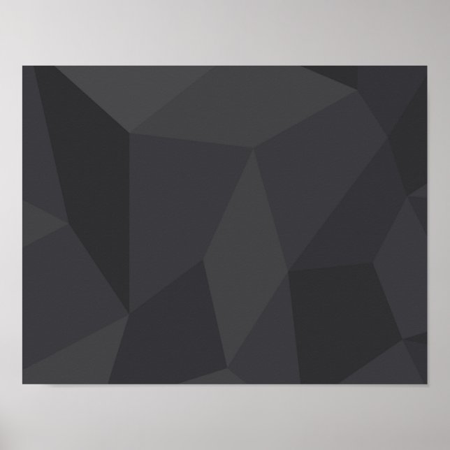 Cool, modern, elegant, trendy trapezoid shapes poster (Front)