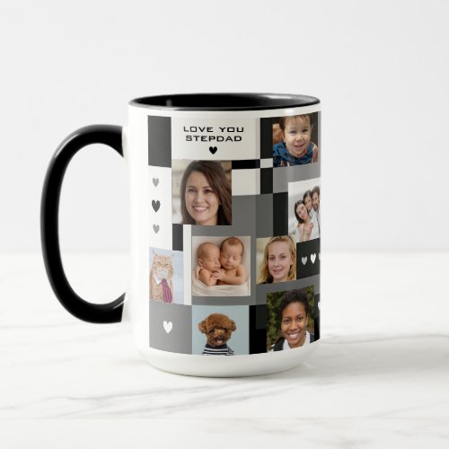 Cool Modern Family Gift 18 Photos Love You Stepdad Mug